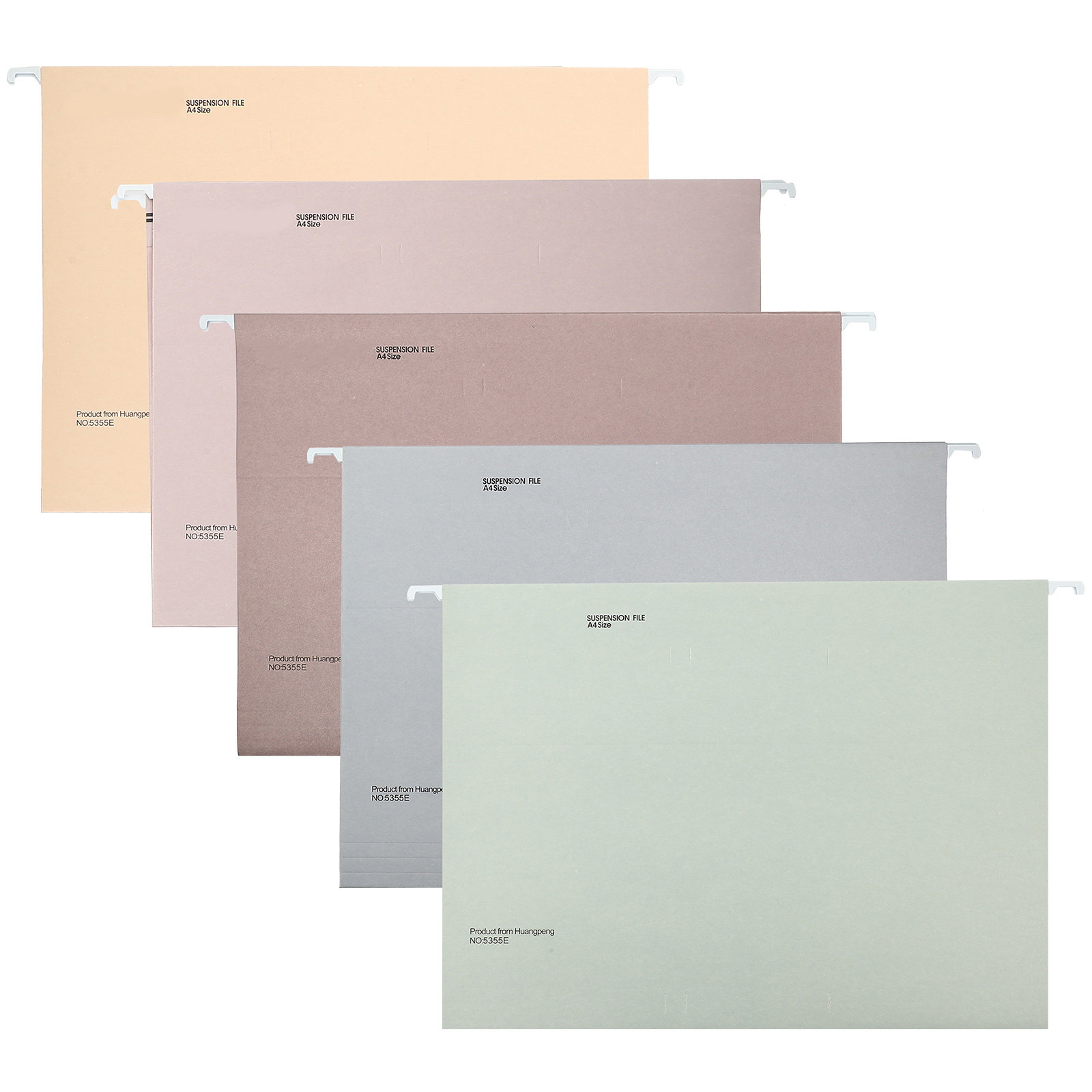 File Folder Hanging - 5 ชิ้น แฟ้มแขวนแบบพกพา แฟ้มเอกสารสำนักงาน ที่ใส่ใบเสร็จ กล่องใส่เอกสาร