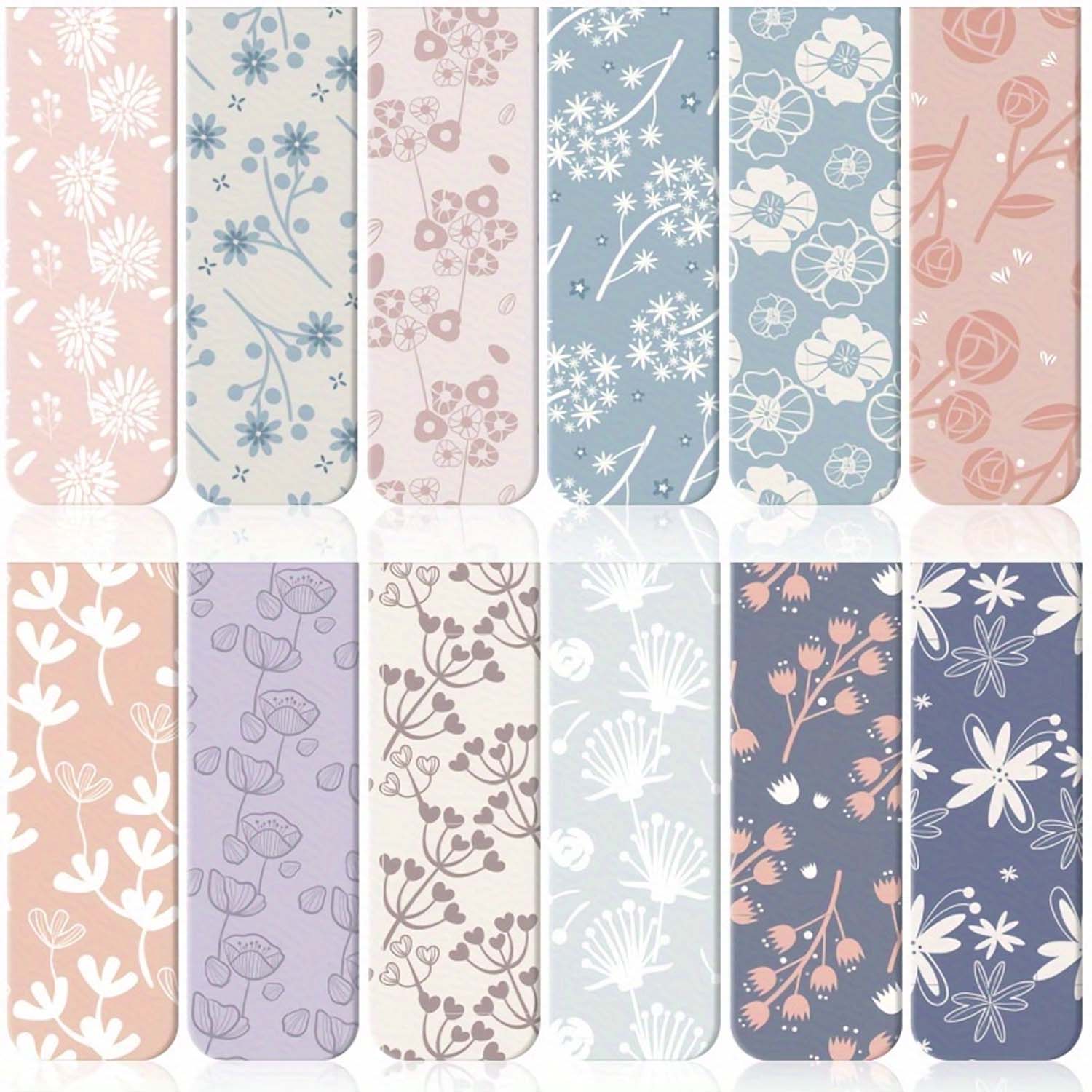 Bookmark Magnetic Clip - 12pcs ดอกไม้บุ๊คมาร์คแม่เหล็กสําหรับดอกไม้ Planner บุ๊คมาร์คแม่เหล็กหนังสือสารพันแม่เหล็กเครื่องหมายหน้าคลิป