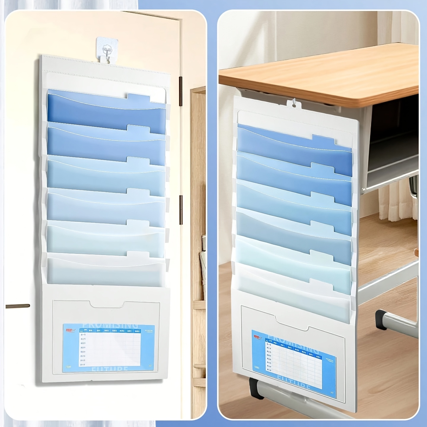 File Folder Hanging - แฟ้มแขวน 1 ชิ้น, กระเป๋าใส่เอกสารแบบพับได้, กระเป๋าใส่เอกสารแบบขยายได้, เหมาะสำหรับทั้งโรงเรียนและสำนักงาน