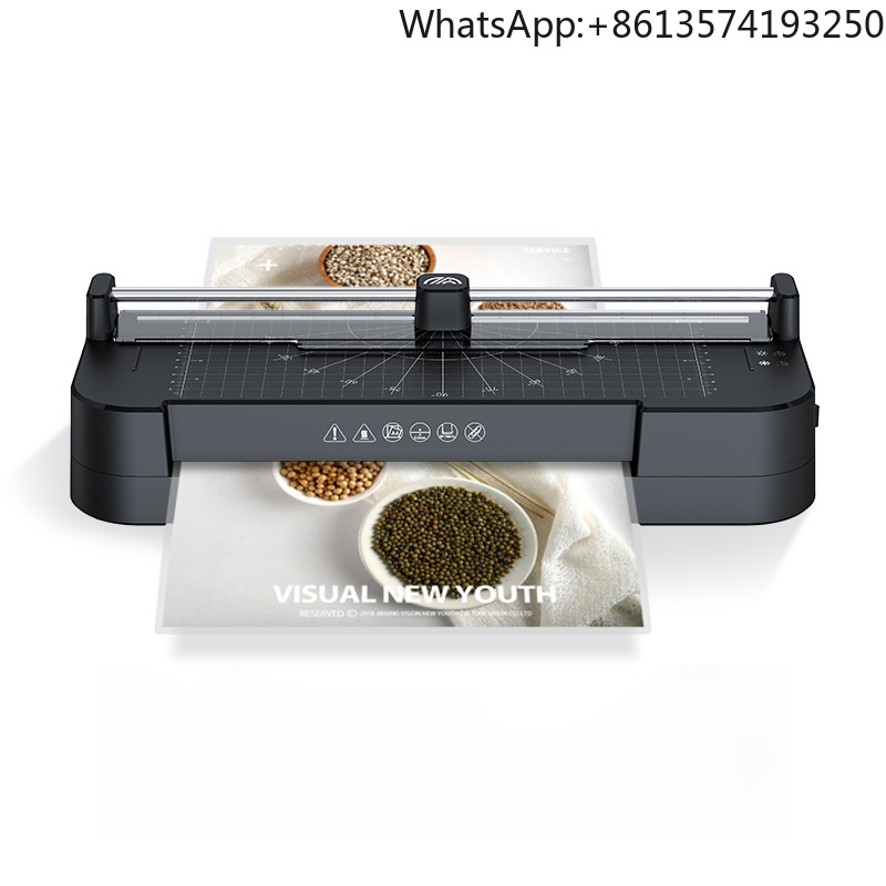Document Laminator Pouch - เครื่องเคลือบเอกสารและรูปถ่ายขนาด A4 รุ่น 674XY สำหรับใช้ในบ้านและสำนักงาน พร้อมซองเคลือบขนาดเล็กสำหรับกระดาษขนาด