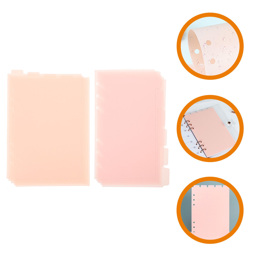 Index Tab Divider - 2 ชุด แผ่นแบ่งหน้าสีสันสดใสสำหรับสมุดโน้ต สมุดบันทึก อุปกรณ์สำนักงาน แผ่นแบ่งเอกสาร