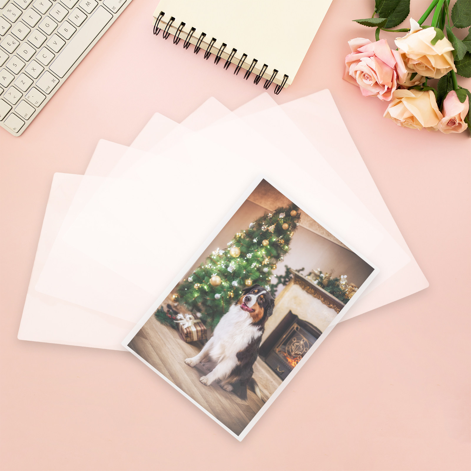 Document Laminator Pouch - ซองเคลือบความร้อน 100 ชิ้น ฟิล์มเคลือบป้องกันใส แผ่น EVA