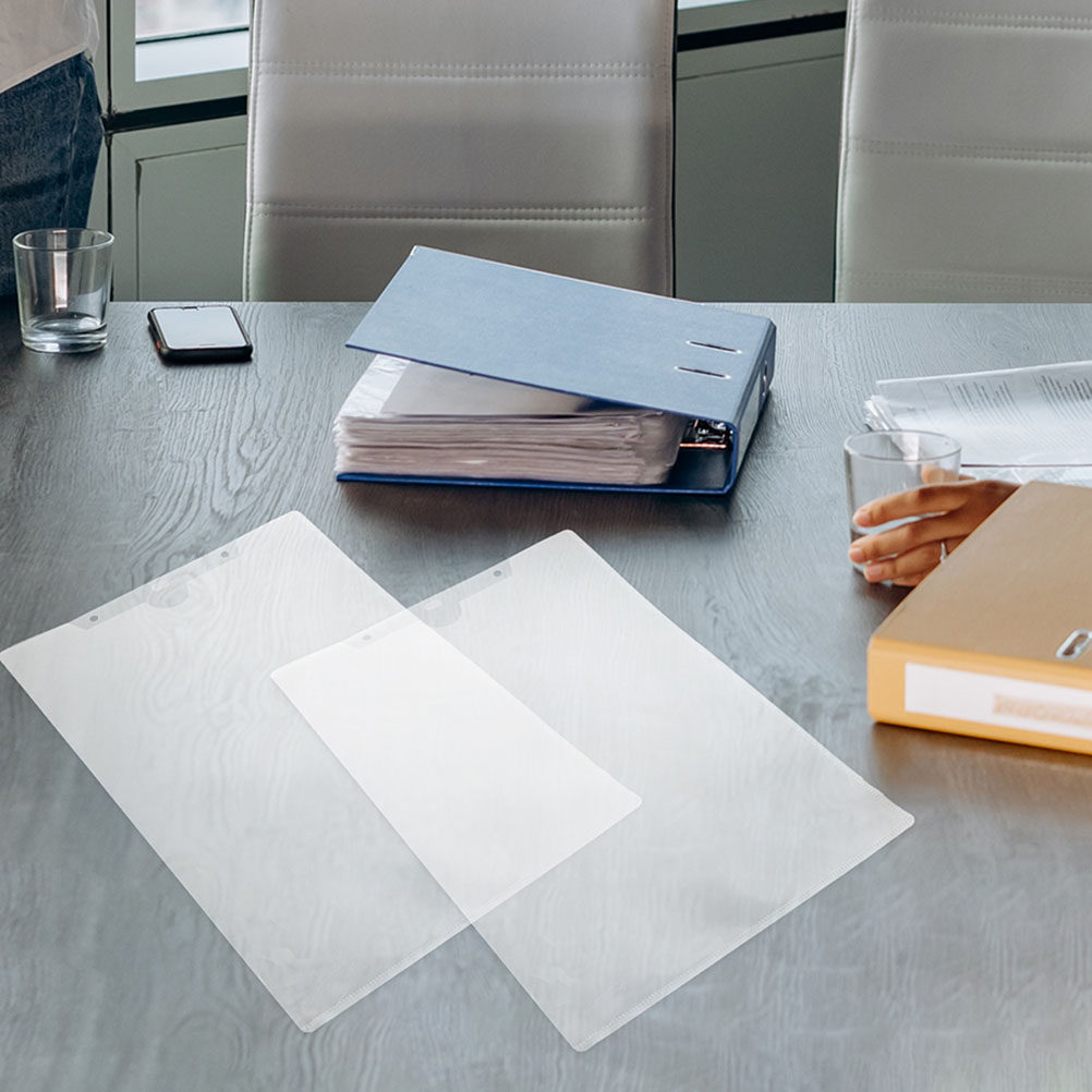 File Folder Hanging - แฟ้มเอกสารพลาสติกใส 24 ชิ้น สำหรับจัดเก็บเอกสารในสำนักงานหรือห้องเรียน พกพาสะดวก โปร่งใส