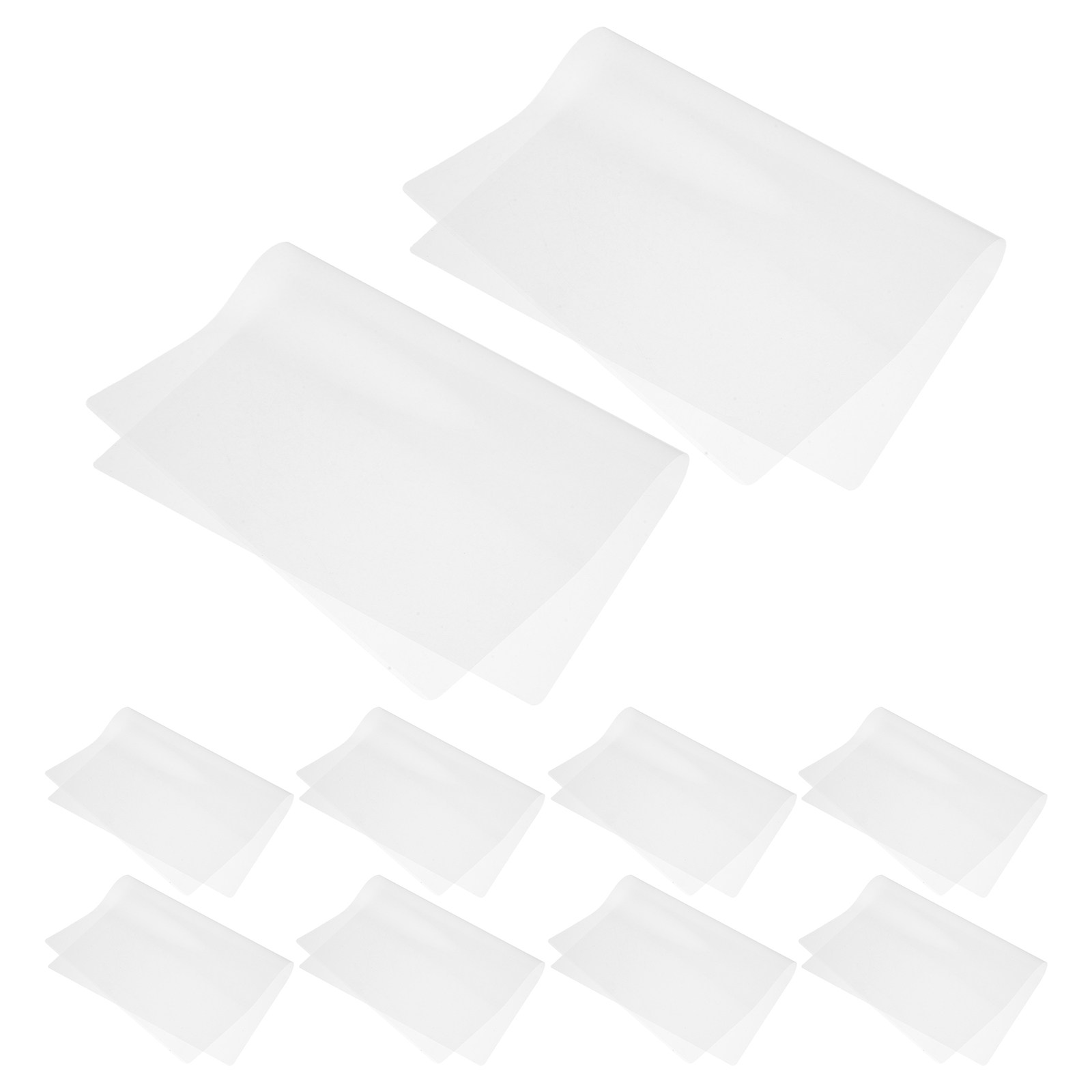 Document Laminator Pouch - แผ่นเคลือบบัตรความร้อน A4 จำนวน 100 แผ่น ฟิล์มเคลือบพลาสติกใสสำหรับบัตร