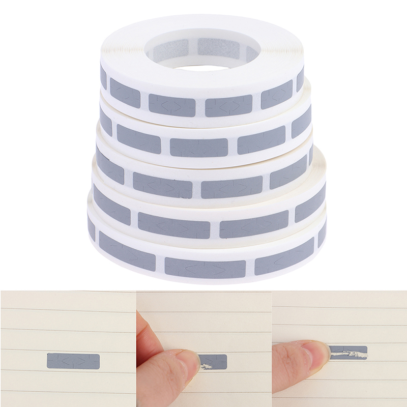Label Printer Tape - 1000 ชิ้นคู่มือ Scratch Off ป้ายสติกเกอร์เทปสีเทาม้วน Coding