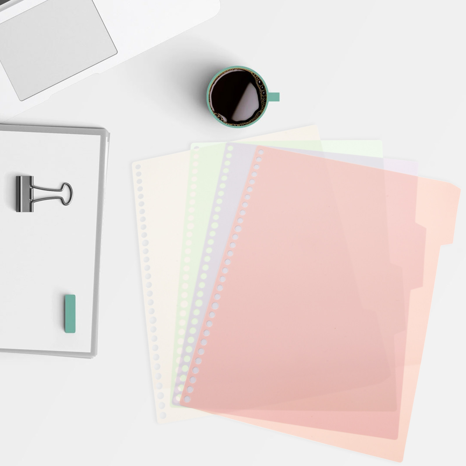 ชุด 6 ชิ้น แผ่นแบ่งสีสำหรับแฟ้ - Index Tab Divider บทวิจารณ์และราคา