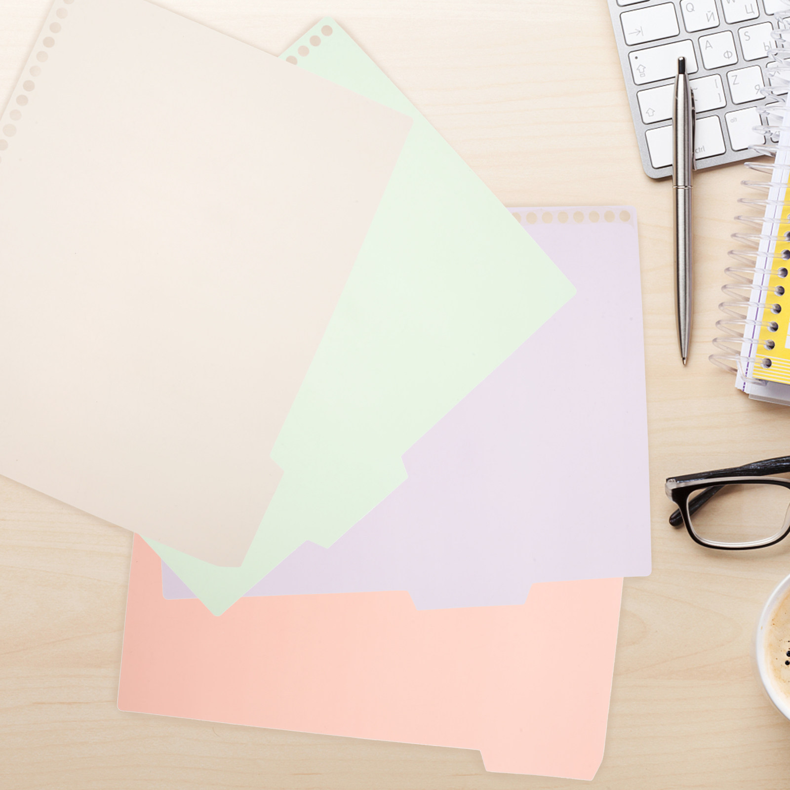 ชุด 6 ชิ้น แผ่นแบ่งสีสำหรับแฟ้ - Index Tab Divider บทวิจารณ์และราคา