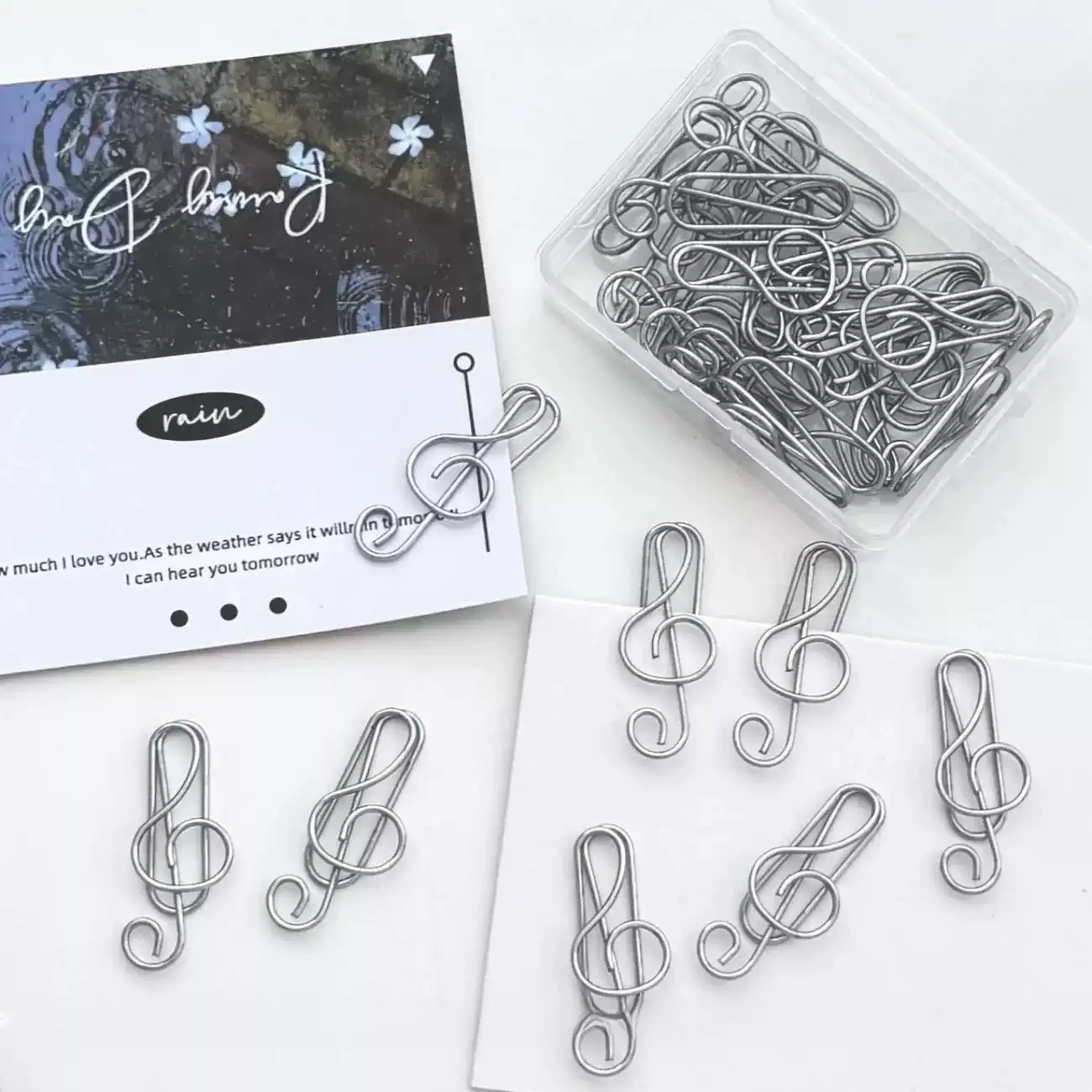 คลิปหนีบกระดาษโลหะลายโน้ตดนตรี - Office Supply Office Stationery Items บทวิจารณ์และราคา