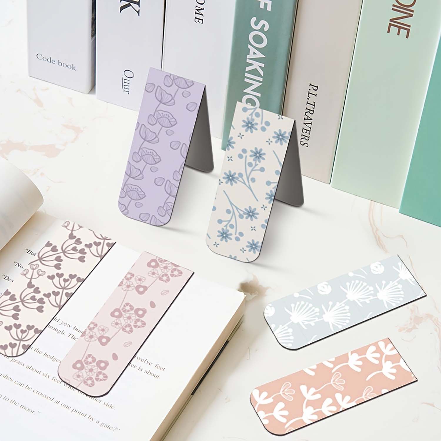 12pcs ดอกไม้บุ๊คมาร์คแม่เหล็กส - Bookmark Magnetic Clip บทวิจารณ์และราคา