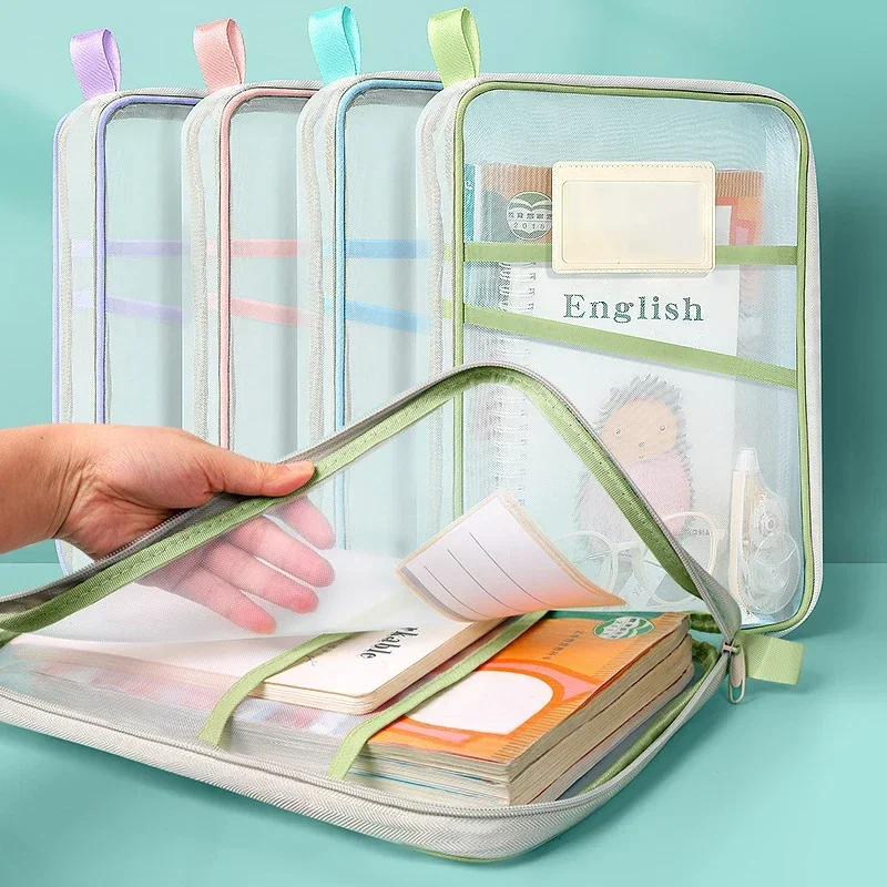 กระเป๋าเอกสารตาข่ายใส A4 พร้อม - Portfolio Folder Zip บทวิจารณ์และราคา
