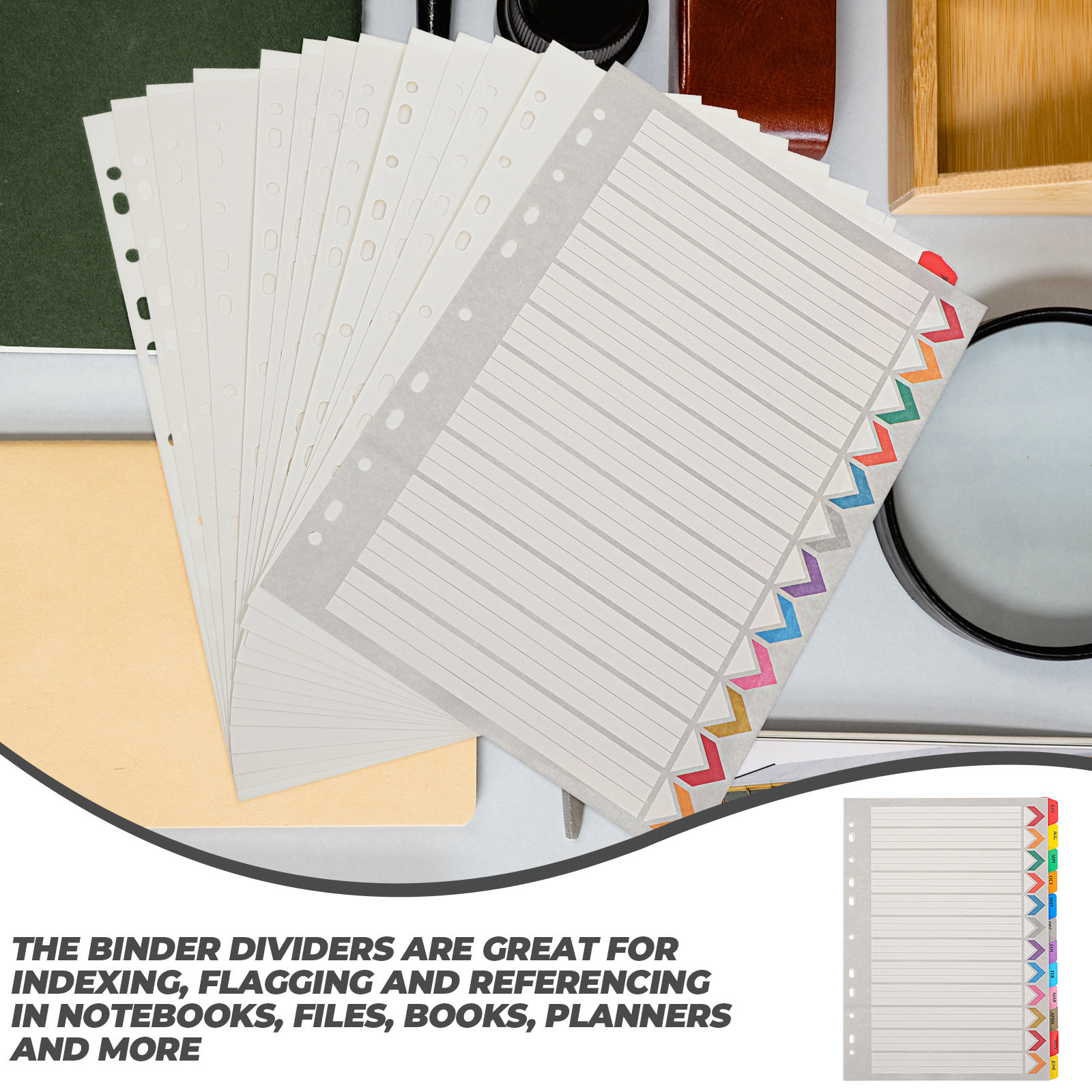 แผ่นแบ่งเอกสาร 12 แผ่น แบบถอดไ - Index Tab Divider บทวิจารณ์และราคา