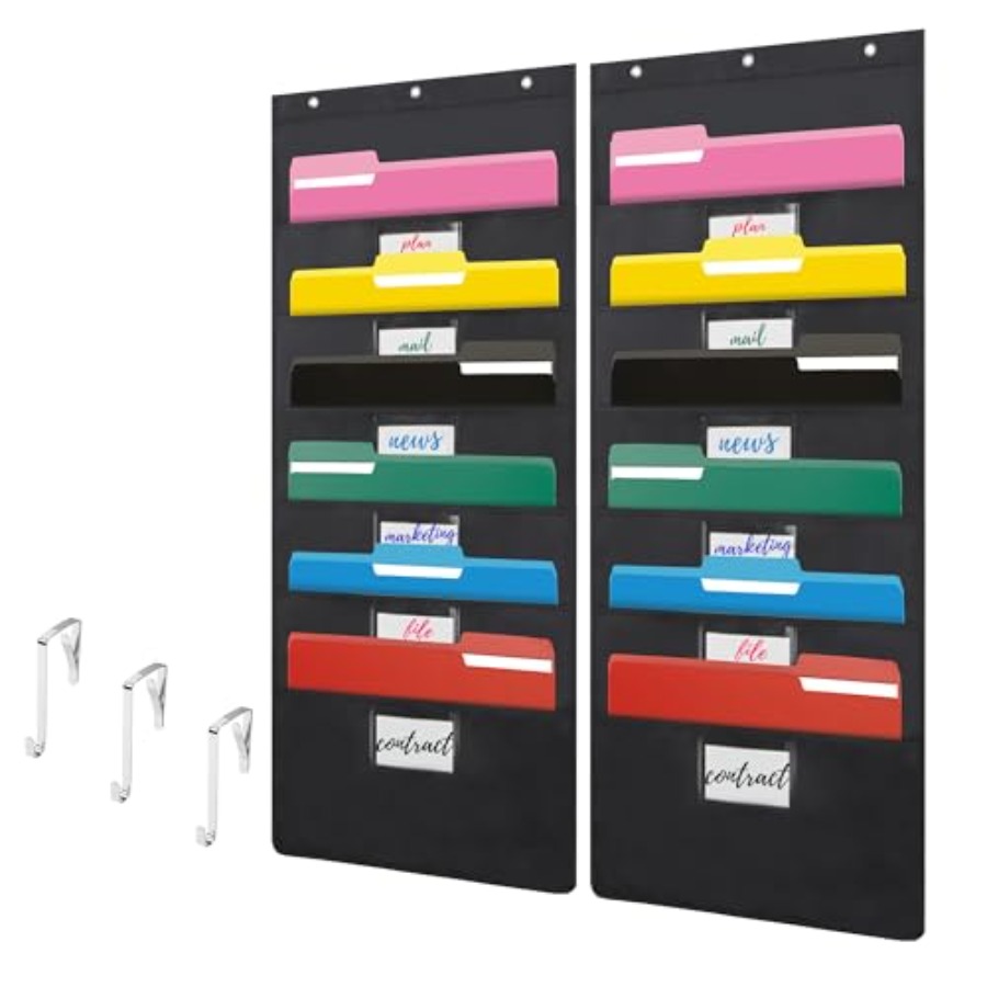 ที่เก็บเอกสารแบบแขวนผนังสีดำ 6 - File Folder Hanging บทวิจารณ์และราคา