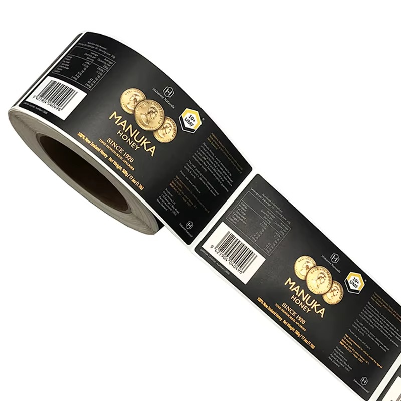 สติกเกอร์ไวนิลฟอยล์ทองหรูหราแบ - Sticker Label Roll บทวิจารณ์และราคา