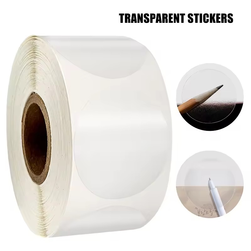 สติกเกอร์วงกลมโปร่งใส สติกเกอร - Sticker Label Roll บทวิจารณ์และราคา