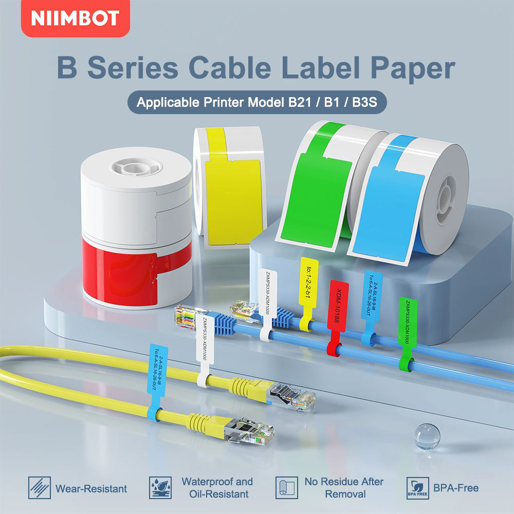 Niimbot ป้ายสายแบบพกพาเครื่องพ - Label Printer Tape บทวิจารณ์และราคา