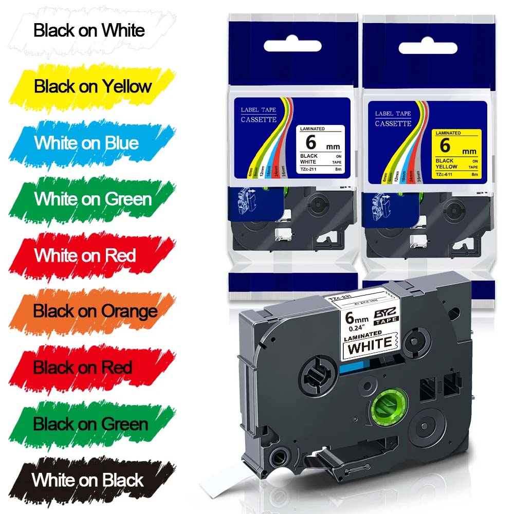1 แพ็ค TZe211 Ptouch 6 มม./0.2 - Label Printer Tape บทวิจารณ์และราคา
