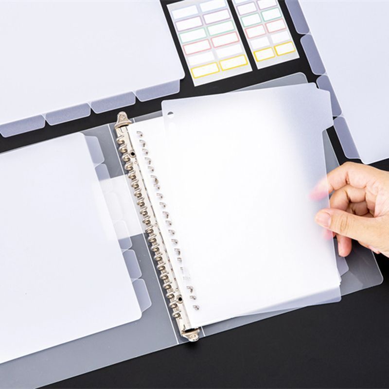 แผ่นแบ่งแฟ้ม A4 A5 B5 แบบเจาะร - Index Tab Divider บทวิจารณ์และราคา