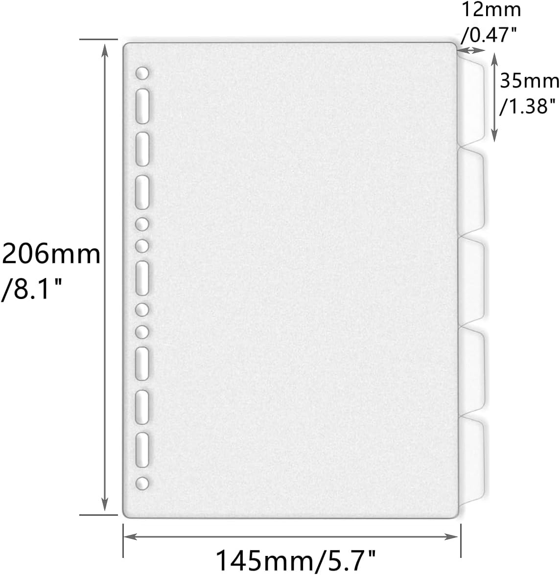 แผ่นแบ่งแฟ้ม A4 A5 B5 แบบเจาะร - Index Tab Divider บทวิจารณ์และราคา