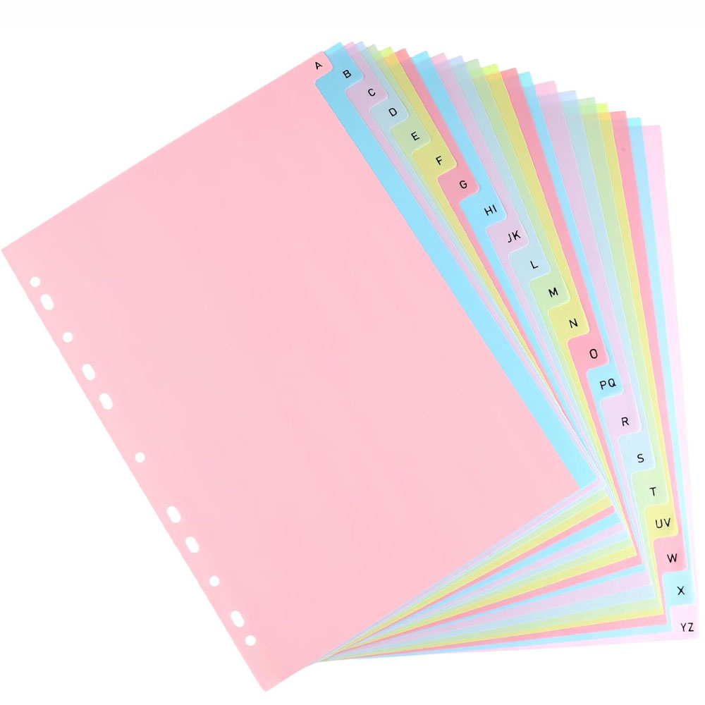 แผ่นแบ่งเอกสารตัวอักษร A-Z แบบ - Index Tab Divider บทวิจารณ์และราคา
