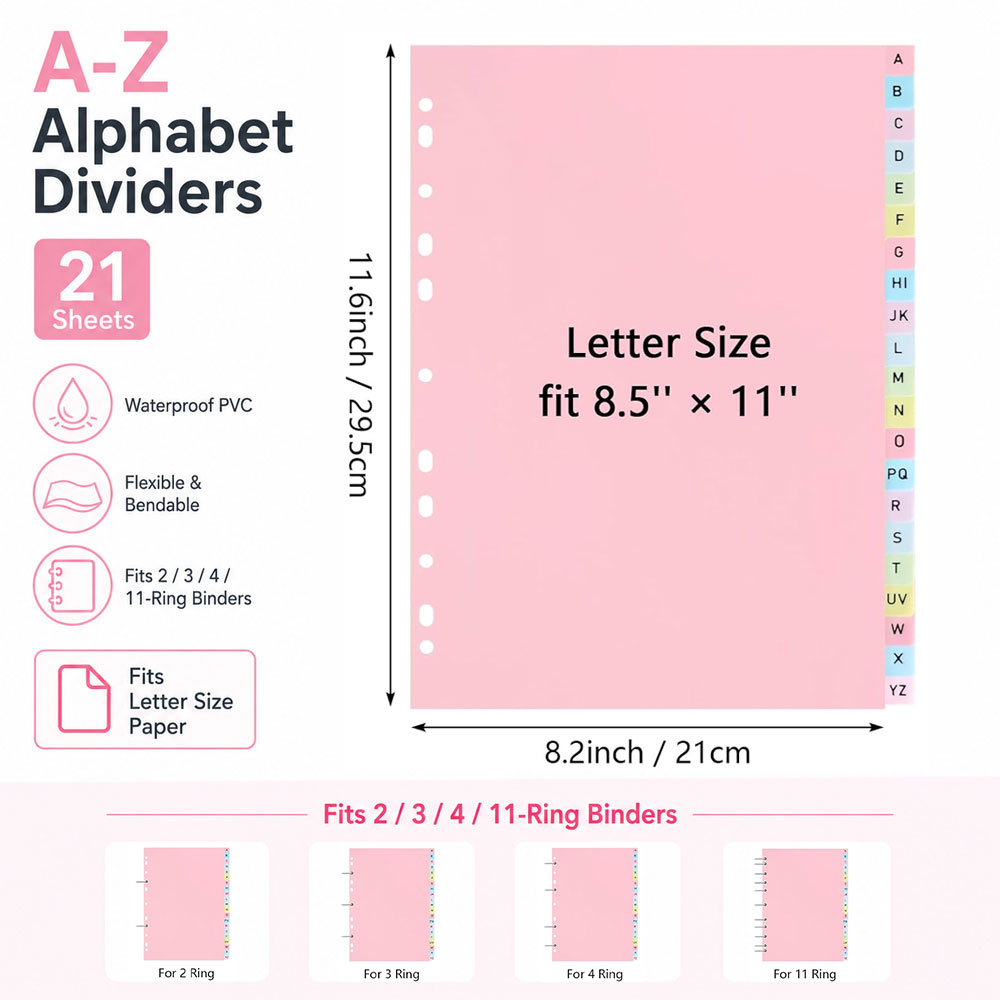 แผ่นแบ่งเอกสารตัวอักษร A-Z แบบ - Index Tab Divider บทวิจารณ์และราคา