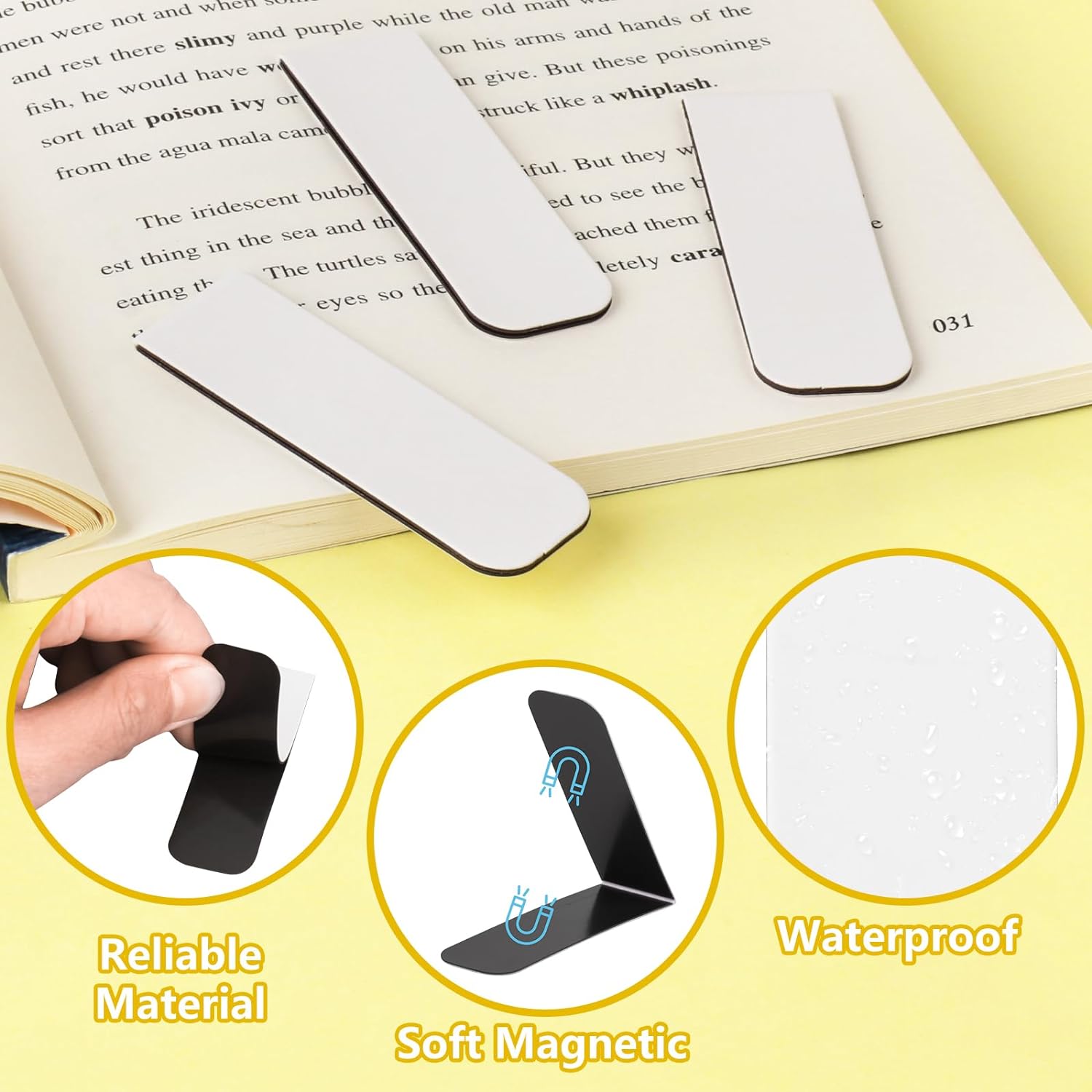 ที่คั่นหนังสือแม่เหล็กแบบเปล่า - Bookmark Magnetic Clip บทวิจารณ์และราคา