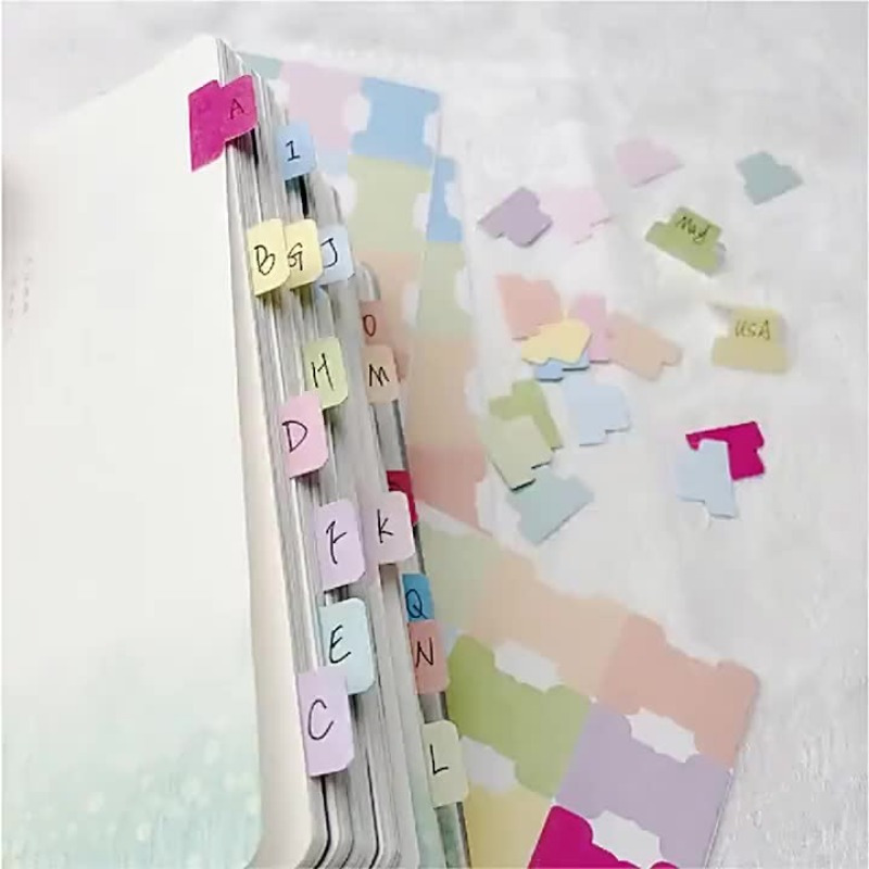 แท็บดัชนีแบบเหนียวหลากสี - ตัว - Index Tab Divider บทวิจารณ์และราคา
