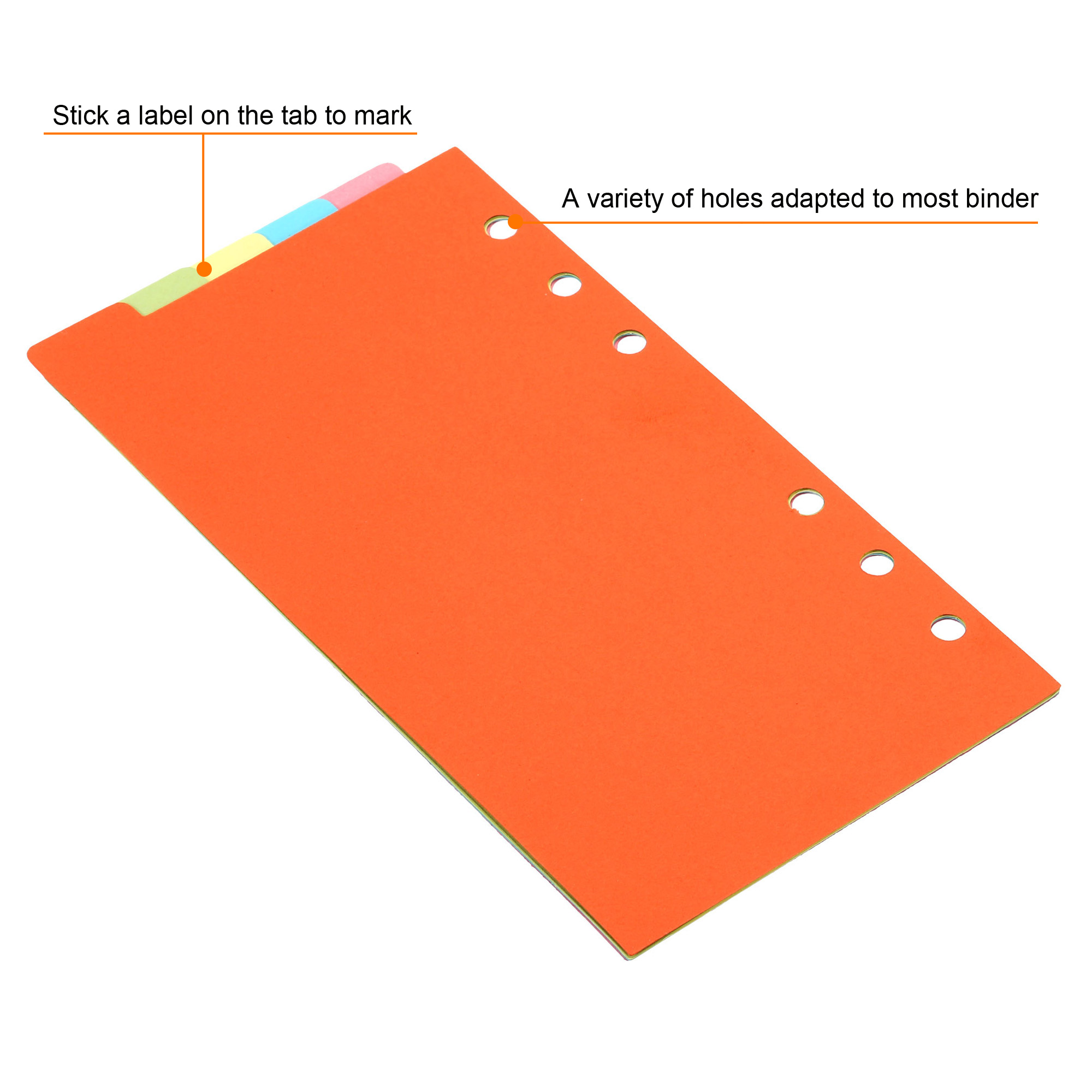 ตัวแบ่งดัชนีเครื่องผูก A6 4ชุด - Index Tab Divider บทวิจารณ์และราคา